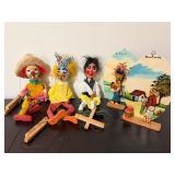 Vtg Wall Hangings & Marionettes