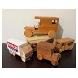 Wooden Toy Trucks Collection