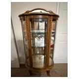 Oak Curio Cabinet34x14x63