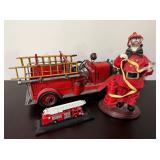 Firefighter Decor and Trucks Set10"