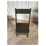 Dark Wooden Folding Chair16x13x29