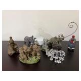 Elephant Figurines Collection7"