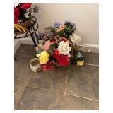 Assorted Flowers and Lamp