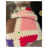 Large Handmade Vintage Afghan