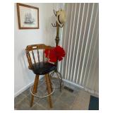 Bar Stool and Coat Hanger