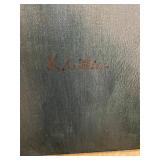Signed Nude original Oil on Canvas Painting