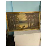 Antique Deer Painting