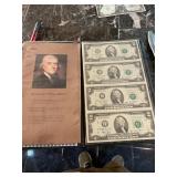 Uncut $2 Bill Sheet