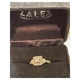 14k White Gold Diamond Ring