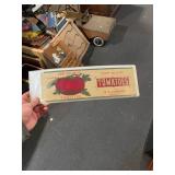 WA Harrison Ashland Va Tomatoes Label