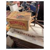 Budweiser Crate and Crab Sign