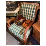 Chair and Wooden Cars