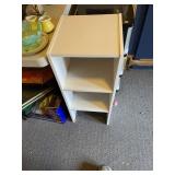 Bins and shelf