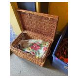 Basket and Fabric