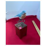 Herb Lewis Reedville VA Carved Blue Bird
