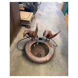 Metal Art Bird Fountain