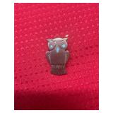 Sterling Owl Pin