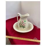 Flower Bowl and Pitcher
