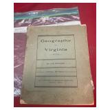Early Virginia Geography 1905 Book