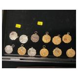 Assorted Antique Sterling and Gold Filled Medals