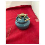 Signed Pottery Crab Honey Pot