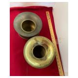 2 Brass Spitoons