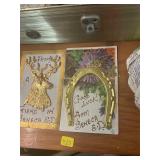 2 Antique Greeting CArds
