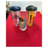 2 Tervis Tumblers and Naughty Glass