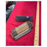 Folding Rulers and Brass Letters Slot