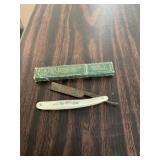 Antique Inlaid Straight Razor