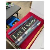 Let It Snow Sign and Village Wall Covering