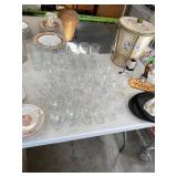 Large Etched Stemware Set