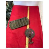 Griswold Damper and Cast Iron Corn Pan