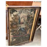 Antique Victorian Lady Liberty Shadow Box