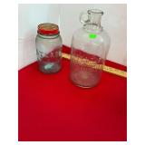 Antique Jar and White House Syrup Bottle