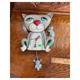 Decorative Cat and Mouse Clock