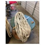 97 Feet 1 1/8" White and Black Braided Line