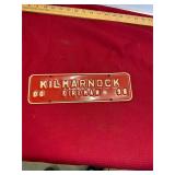 Kilmarnock Fireman License Plate Topper