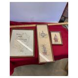 3 Needlepoint Nautical Lighthouse and Maps