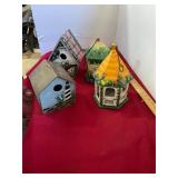 4 Bird Houses