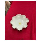 Hobnail Milk Glass Dish