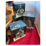 4 Lighted Christmas Houses