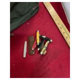 Knives in Military Bag