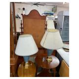 Pair of Blue Lamps