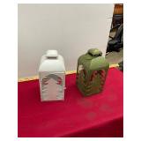 2 Christmas Tree Lanterns