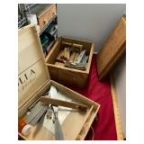 Wooden Boxes with R/C Plane Parts