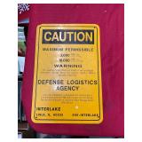 Defense Logistics Agency Vintage Sign