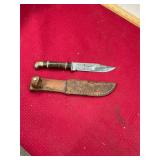 Antique Leather Handle Knife