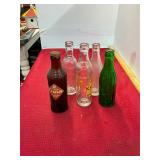 5 Antique Soda Bottles