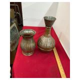 2 Vintage Copper Vases